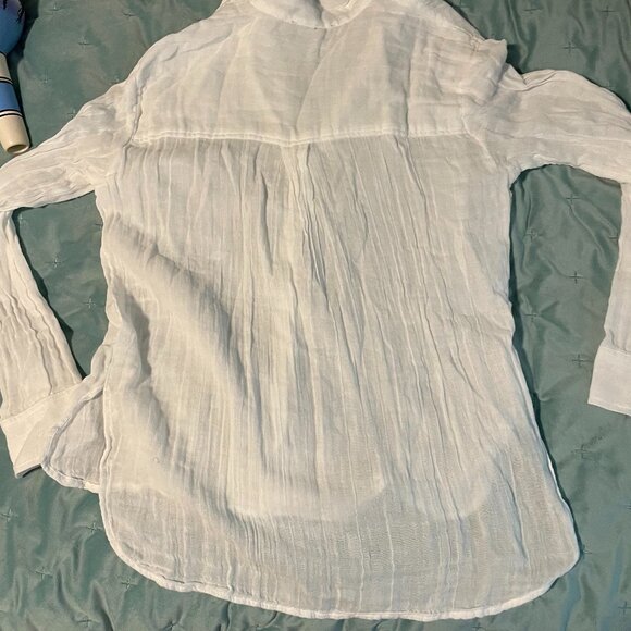 MICHAEL STARS Leo‎ gauze Button Shirt Size Small - Picture 4 of 6